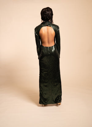 Toast To Riches Maxi Dress (Glam Green)